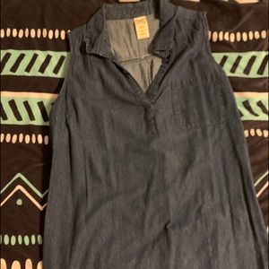 Cut off jean dress